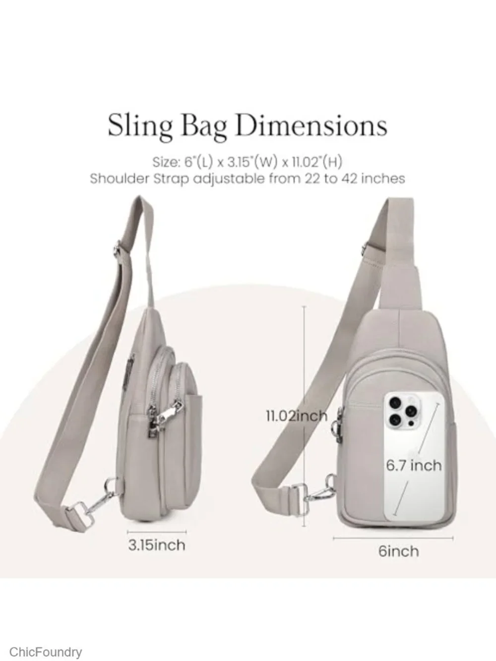 Genuine Leather Anti-Theft Crossbody Sling Bag with RFID Slots for Travel